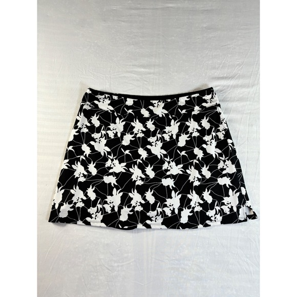 Tranquility by Colorado Clothing Pants - Tranquility Colorado Clothing Skort Black White Floral Print Medium Activewear